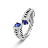 RichandRare--TANZANITE, ONYX AND DIAMOND BANGLE